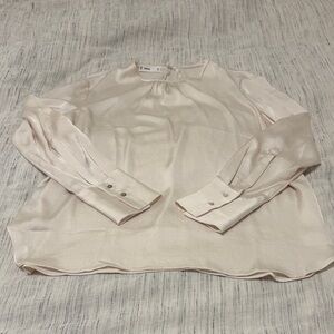 Mango Soft Cream Blouse